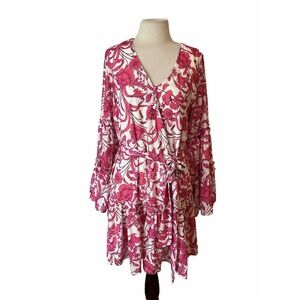 Cottagecore Flying Tomato Dress Sz m Pink‎ Floral Mini TradWife prairie